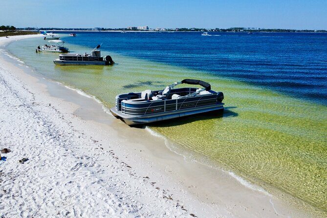 Half Day 60HP Pontoon Rental to Shell Island - The Sum Up